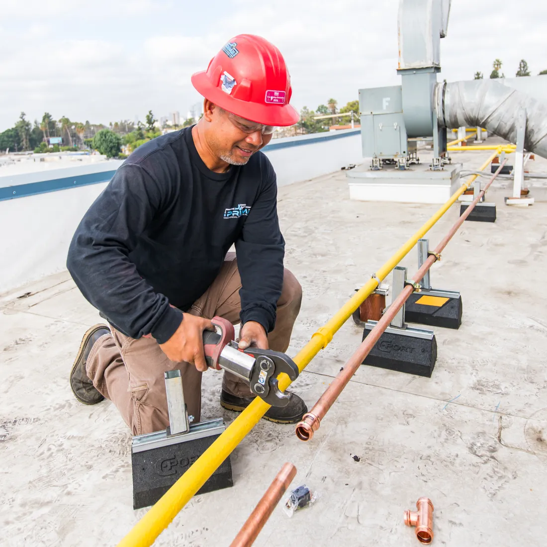 Commercial water heater repair by JP Prime Inc.